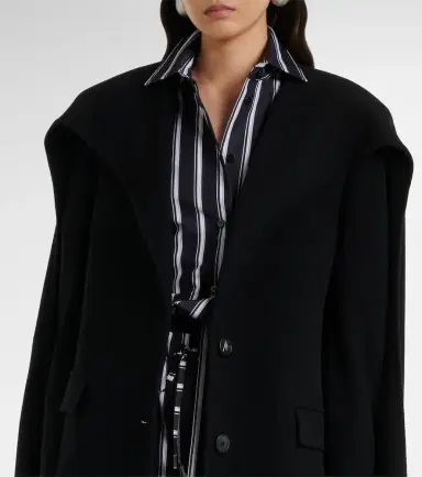The Attico Scarf-detail wool and cashmere coat | Thumbnail 5