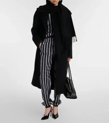 The Attico Scarf-detail wool and cashmere coat | Thumbnail 8
