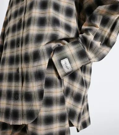 The Attico Checked asymmetric cotton shirt | Thumbnail 2