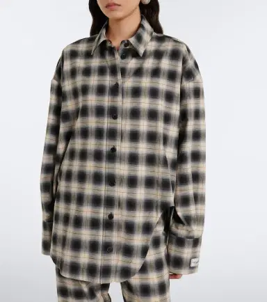 The Attico Checked asymmetric cotton shirt | Thumbnail 7