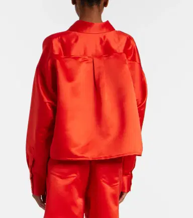 The Frankie Shop Arlen satin shirt | Thumbnail 4 The Frankie Shop Arlen satin shirt | Thumbnail 4