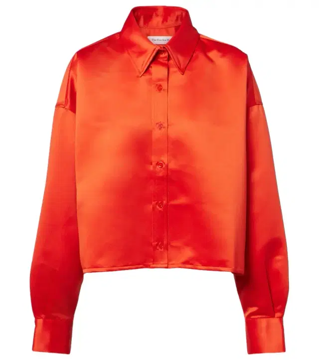 The Frankie Shop Arlen satin shirt