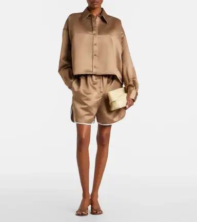 The Frankie Shop Arlen satin shirt | Thumbnail 2