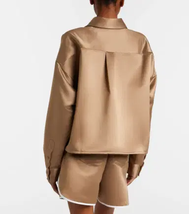 The Frankie Shop Arlen satin shirt | Thumbnail 6