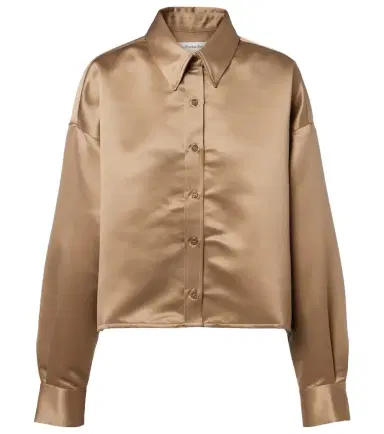 The Frankie Shop Arlen satin shirt | Thumbnail 1