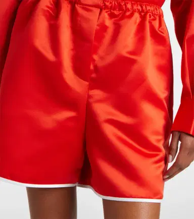 The Frankie Shop Adia satin shorts | Thumbnail 4