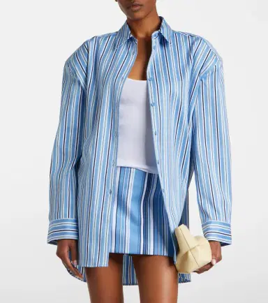 The Frankie Shop Hera striped cotton-blend miniskirt | Thumbnail 4