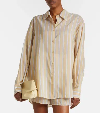 The Frankie Shop Peri striped twill shirt | Thumbnail 3