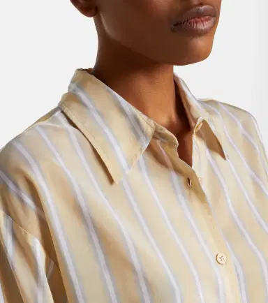 The Frankie Shop Peri striped twill shirt | Thumbnail 4