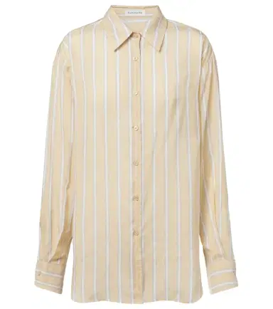 The Frankie Shop Peri striped twill shirt | Thumbnail 1
