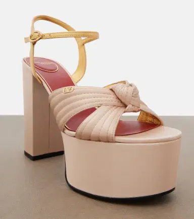Valentino Garavani Crasher satin platform sandals | Thumbnail 4 Valentino Garavani Crasher satin platform sandals | Thumbnail 4