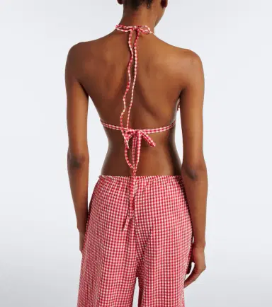 Montce Emma gingham seersucker bikini top | Thumbnail 2