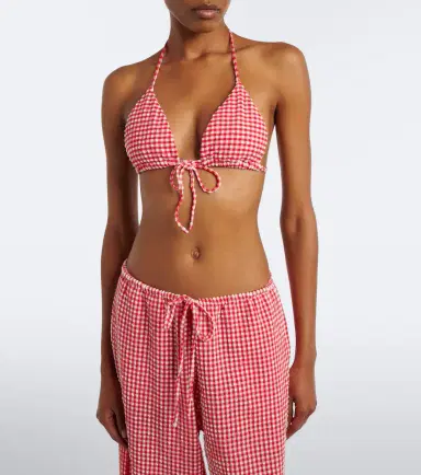 Montce Emma gingham seersucker bikini top | Thumbnail 3