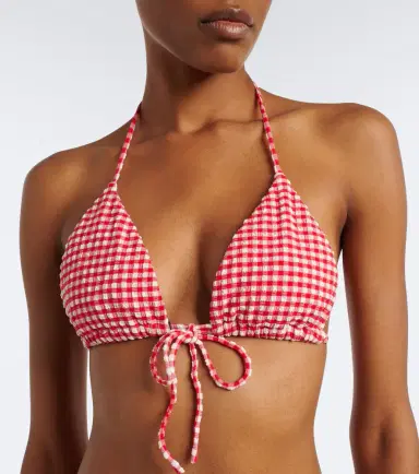 Montce Emma gingham seersucker bikini top | Thumbnail 4