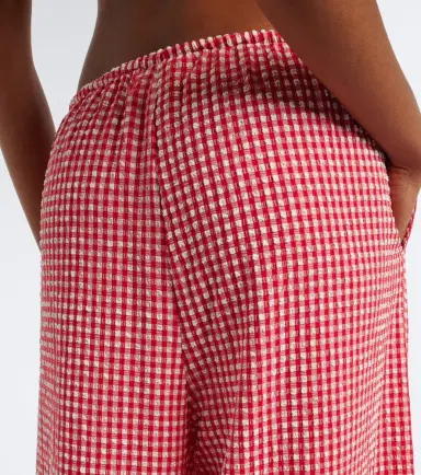 Montce Gingham seersucker wide-leg pants | Thumbnail 3