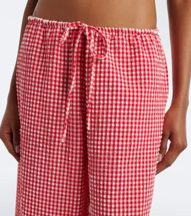 Montce Gingham seersucker wide-leg pants | Thumbnail 5