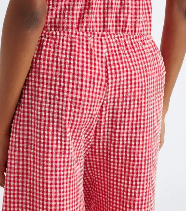 Montce Gingham seersucker wide-leg pants | Thumbnail 6
