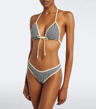 Montce Lulu gingham seersucker bikini bottoms | Thumbnail 2