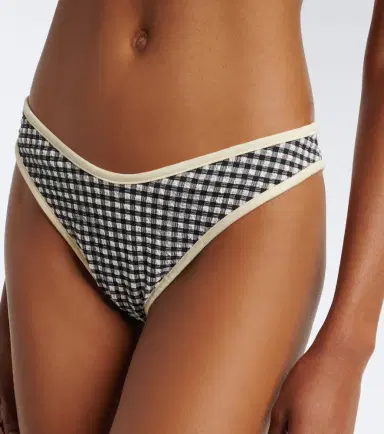 Montce Lulu gingham seersucker bikini bottoms | Thumbnail 3
