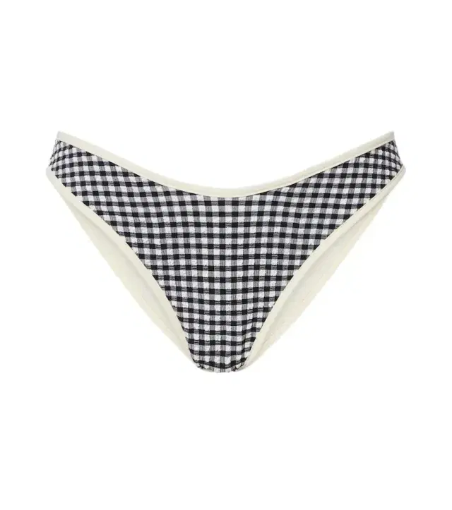 Lulu gingham seersucker bikini bottoms