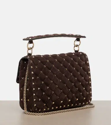 Valentino Garavani Rockstud Spike Medium suede top-handle bag | Thumbnail 3 Valentino Garavani Rockstud Spike Medium suede top-handle bag | Thumbnail 3
