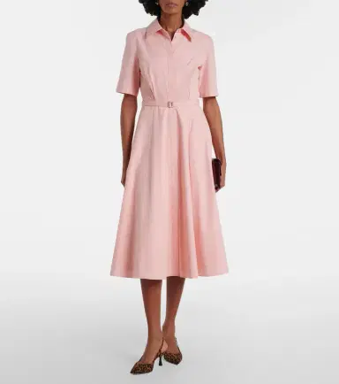 Emilia Wickstead Rubie belted cotton midi dress | Thumbnail 3 Emilia Wickstead Rubie belted cotton midi dress | Thumbnail 3