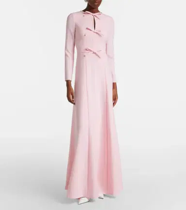 Carolina Herrera Bow-detail crêpe gown | Thumbnail 3