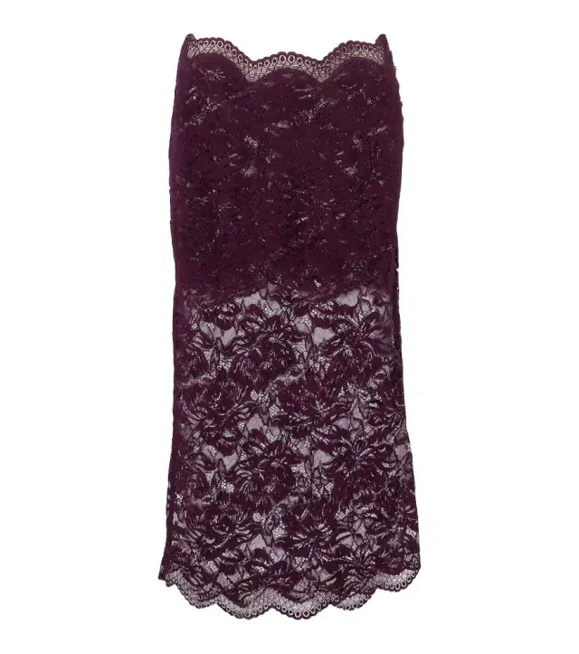 Rabanne Floral lace midi skirt