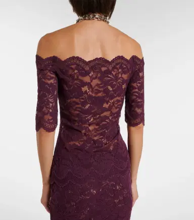 Rabanne Off-shoulder lace top | Thumbnail 3
