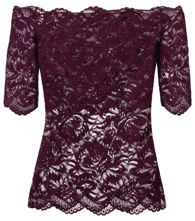 Rabanne Off-shoulder lace top