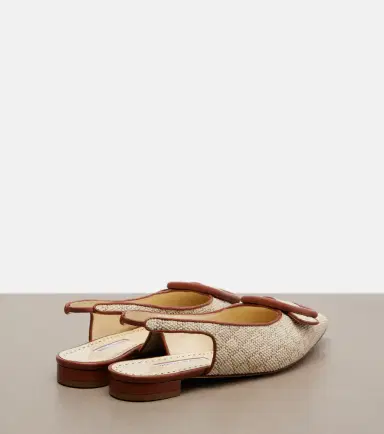 Manolo Blahnik Maylura raffia-effect slingback flats | Thumbnail 3 Manolo Blahnik Maylura raffia-effect slingback flats | Thumbnail 3