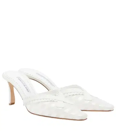 Manolo Blahnik Voluptia organza mules | Thumbnail 1 Manolo Blahnik Voluptia organza mules | Thumbnail 1