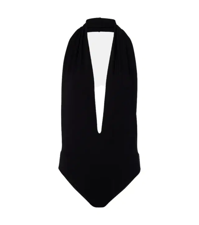 Gucci Halterneck open-back jersey bodysuit