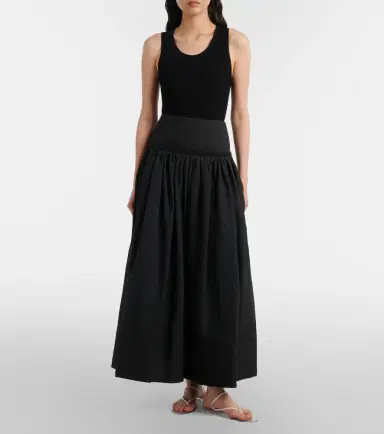 Alaïa Alaïa Cotton-blend maxi skirt | Thumbnail 3