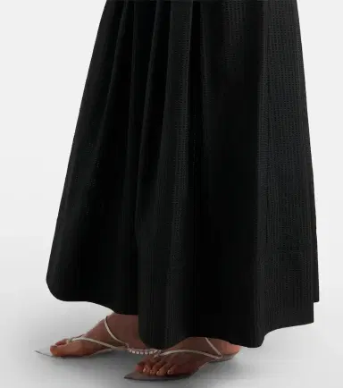 Alaïa Alaïa Cotton-blend maxi skirt | Thumbnail 4