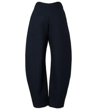Alaïa Alaïa Wool crêpe barrel-leg pants | Thumbnail 1
