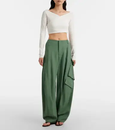 Alaïa Alaïa Mid-rise cargo pants | Thumbnail 4 Alaïa Alaïa Mid-rise cargo pants | Thumbnail 4