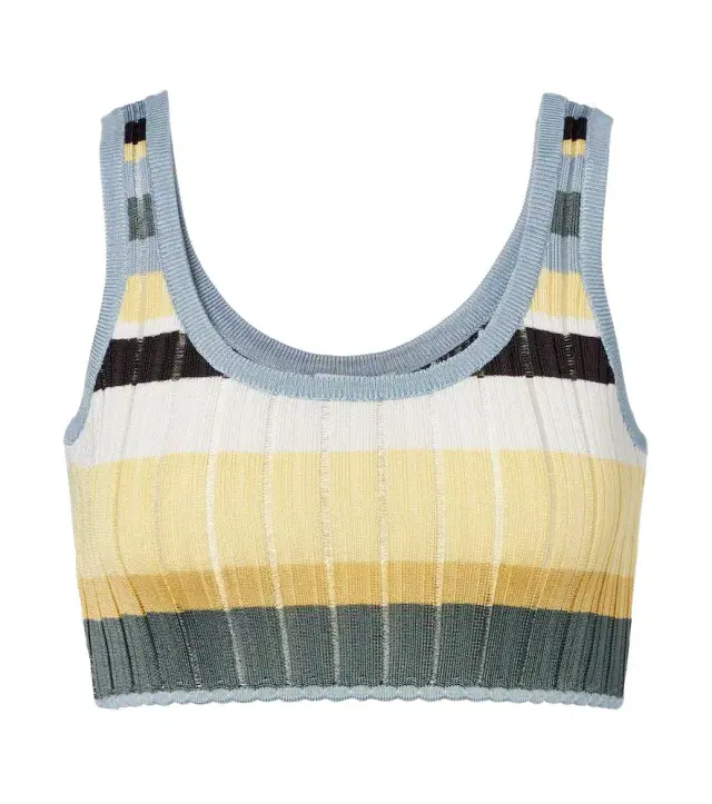 Alaia Alaïa Striped knitted crop top