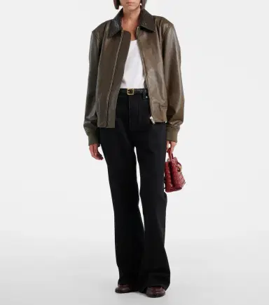 Bottega Veneta Intrecciato leather blouson jacket | Thumbnail 4
