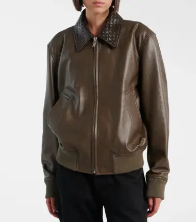 Bottega Veneta Intrecciato leather blouson jacket | Thumbnail 5