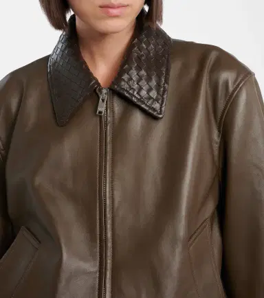 Bottega Veneta Intrecciato leather blouson jacket | Thumbnail 6