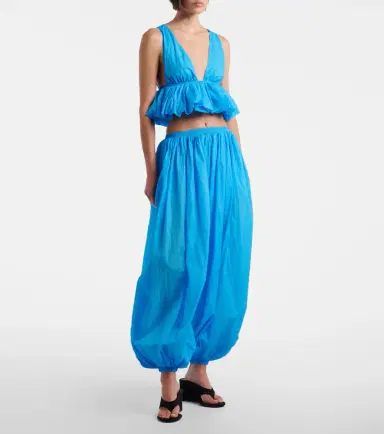 Alaïa Alaïa Gathered crop top | Thumbnail 2