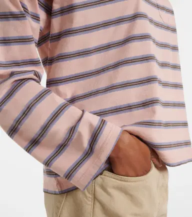 Prada Striped cotton jersey top | Thumbnail 6