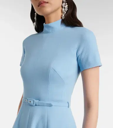 Emilia Wickstead Camilla wool crêpe midi dress | Thumbnail 2