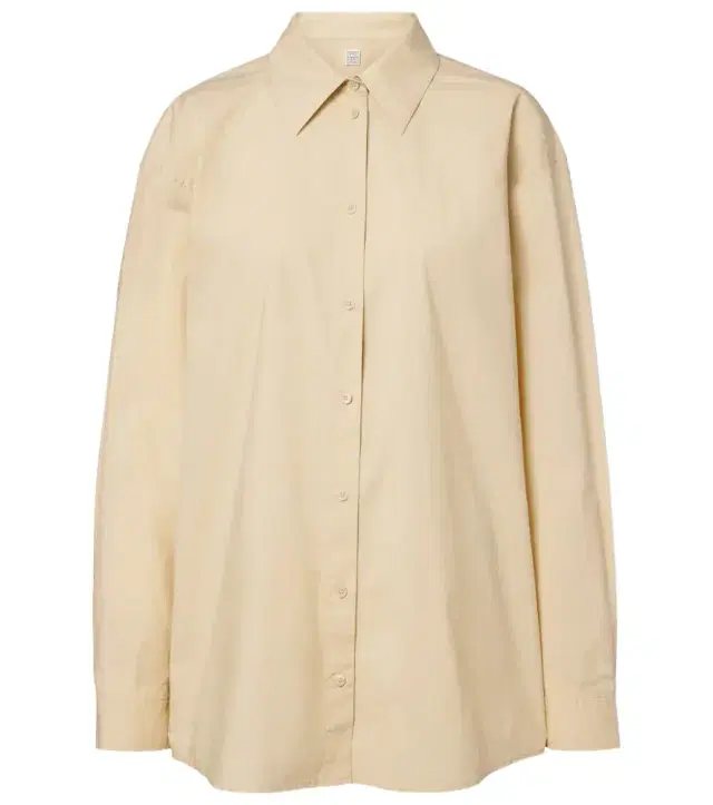 Toteme Oversized cotton poplin shirt