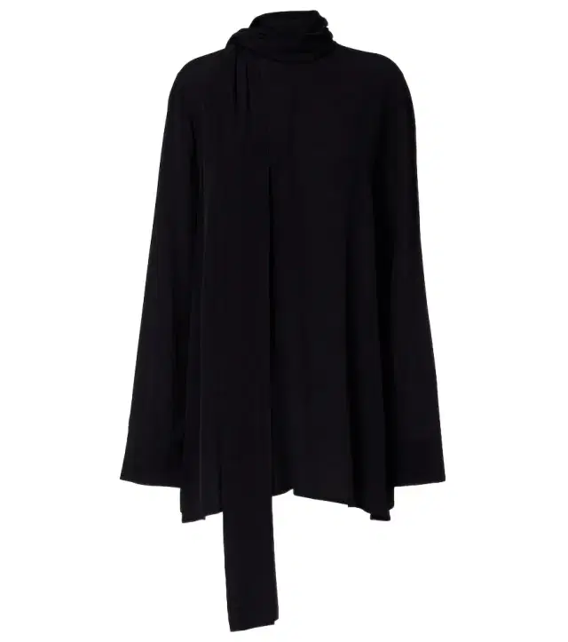 Scarf-detail blouse