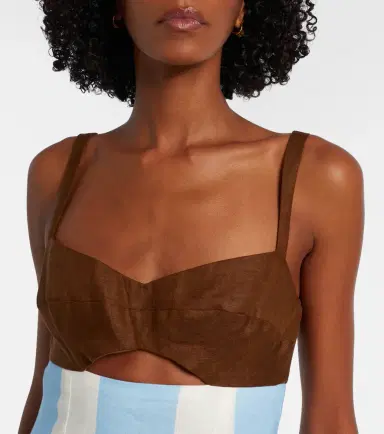 Cala de la Cruz Nara cutout striped linen midi dress | Thumbnail 5 Cala de la Cruz Nara cutout striped linen midi dress | Thumbnail 5