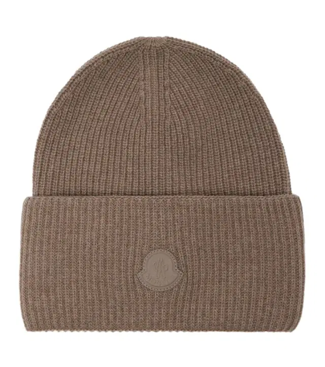 Wool and cashmere beanie