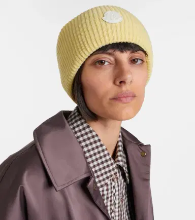 Moncler Logo wool and cashmere beanie | Thumbnail 4 Moncler Logo wool and cashmere beanie | Thumbnail 4