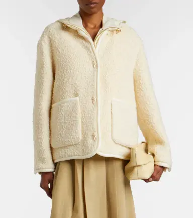 Moncler Hylesine wool and cotton-blend down jacket | Thumbnail 2 Moncler Hylesine wool and cotton-blend down jacket | Thumbnail 2